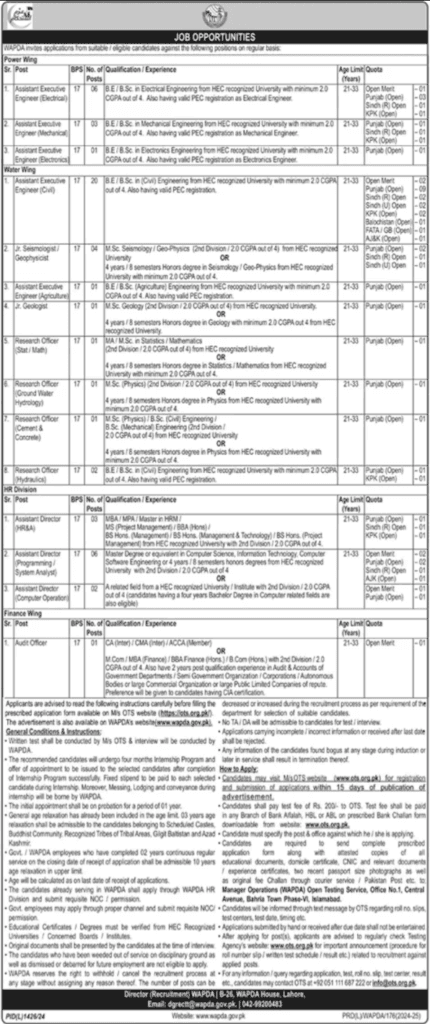 WAPDA New Jobs