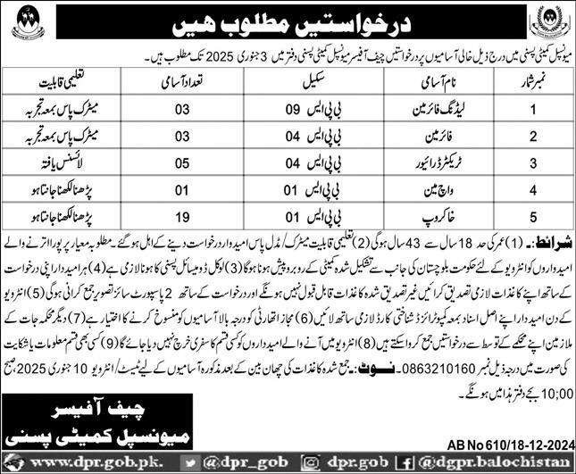 Pasni Jobs