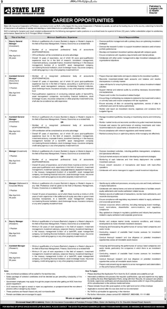 State Life Insurance Jobs 2025