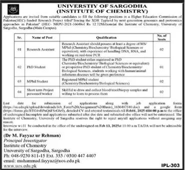 Jobs in Sargodha 2025