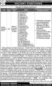 Punjab Prison Foundation Jobs 2025