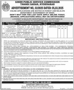 SPSC Jobs 2025