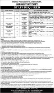 Teaching Jobs in Sheikhupura